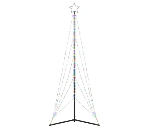 Led Ziemassvētku Eglīte 525 Led Krāsains 302 Cm Vidaxl