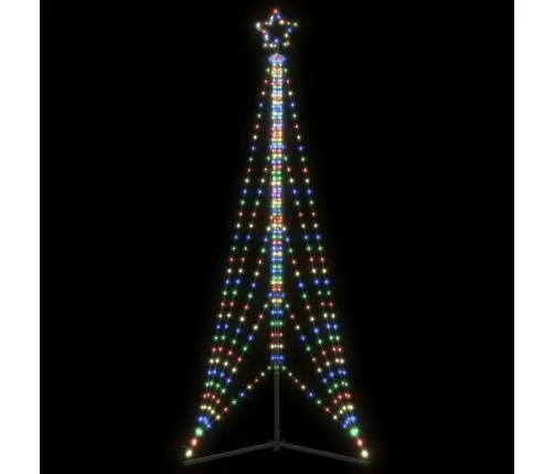 Led Ziemassvētku Eglīte 525 Led Krāsains 302 Cm Vidaxl