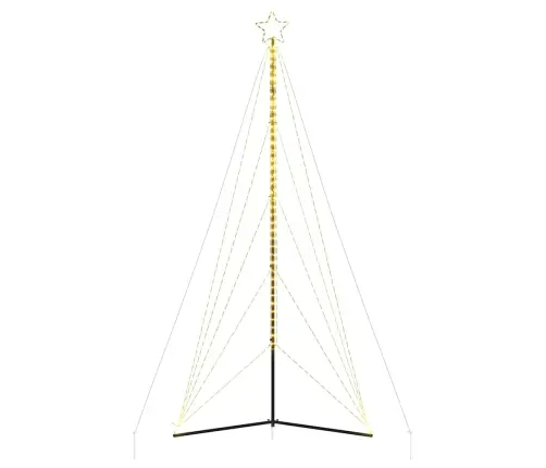 Led Ziemassvētku Eglīte 615 Led Silti Balta 404,5 Cm Vidaxl