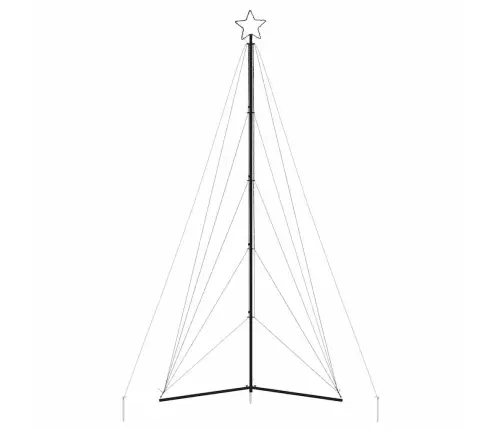 Led Ziemassvētku Eglīte 615 Led Auksti Balts 404,5 Cm Vidaxl