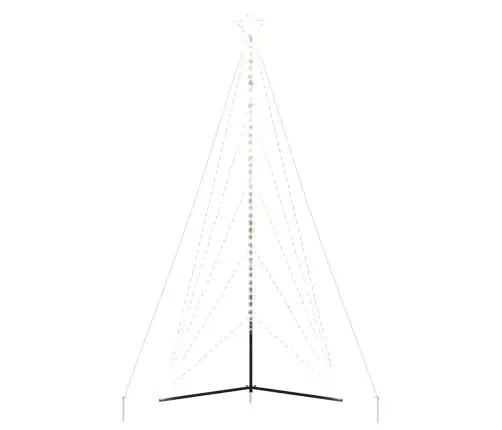 Led Ziemassvētku Eglīte 615 Led Auksti Balts 404,5 Cm Vidaxl