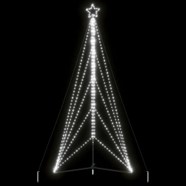 Led Kalėdų Eglutė 615 Led Šaltai Balta 404,5 Cm