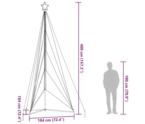 Led Kalėdų Eglutė 615 Led Mėlyna 404,5 Cm Led Kalėdų Eglutė 615 Led Mėlyna 404,5 Cm