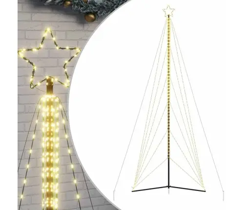 Led Ziemassvētku Eglīte 861 Led Silti Balta 478 Cm Vidaxl