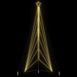 Led Ziemassvētku Eglīte 861 Led Silti Balta 478 Cm Vidaxl