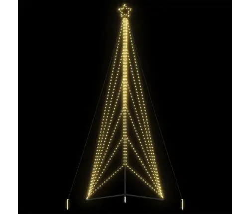 Led Ziemassvētku Eglīte 861 Led Silti Balta 478 Cm Vidaxl