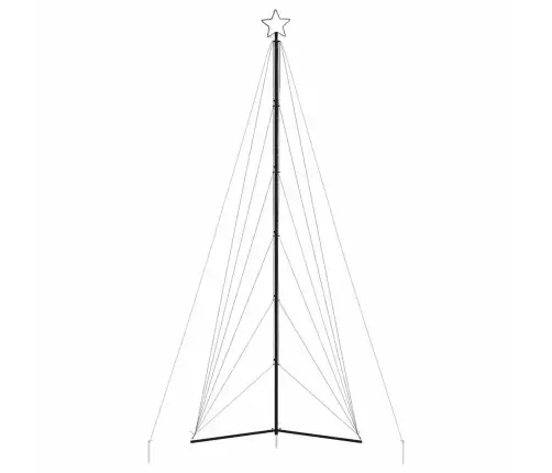 Led Ziemassvētku Eglīte 861 Led Auksti Balts 478 Cm Vidaxl