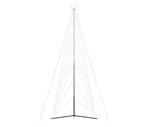 Led Ziemassvētku Eglīte 861 Led Auksti Balts 478 Cm Vidaxl