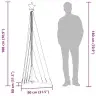 Led Ziemassvētku Eglīte 339 Led Auksti Balts 187 Cm Vidaxl