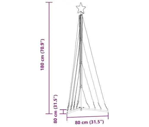 Led Ziemassvētku Eglīte 339 Led Zila 187 Cm Vidaxl