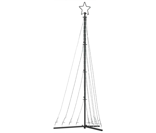 Led Ziemassvētku Eglīte 447 Led Silti Balta 249 Cm Vidaxl