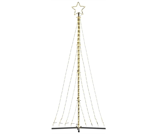 Led Ziemassvētku Eglīte 447 Led Silti Balta 249 Cm Vidaxl