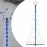 Led Ziemassvētku Eglīte 447 Led Zila 249 Cm Vidaxl
