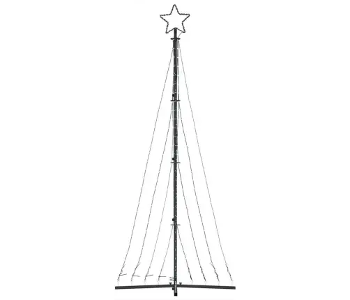 Led Ziemassvētku Eglīte 447 Led Zila 249 Cm Vidaxl