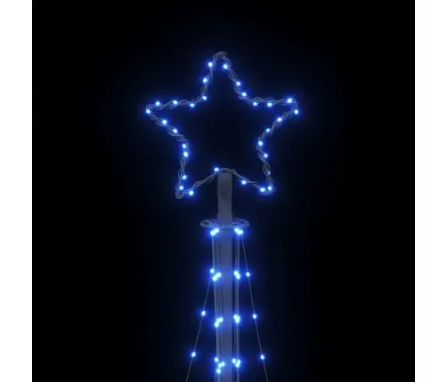 Led Ziemassvētku Eglīte 447 Led Zila 249 Cm Vidaxl