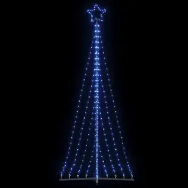 Led Ziemassvētku Eglīte 447 Led Zila 249 Cm Vidaxl