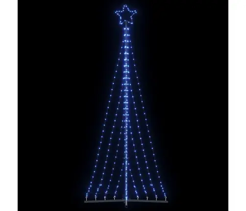 Led Ziemassvētku Eglīte 447 Led Zila 249 Cm Vidaxl