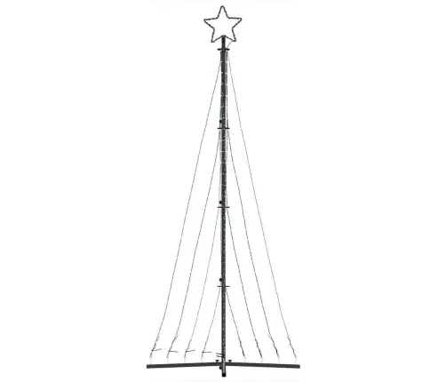 Led Jõulupuu 447 Led Värviline 249 Cm