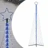 Led Ziemassvētku Eglīte 495 Led Zila 300,5 Cm Vidaxl