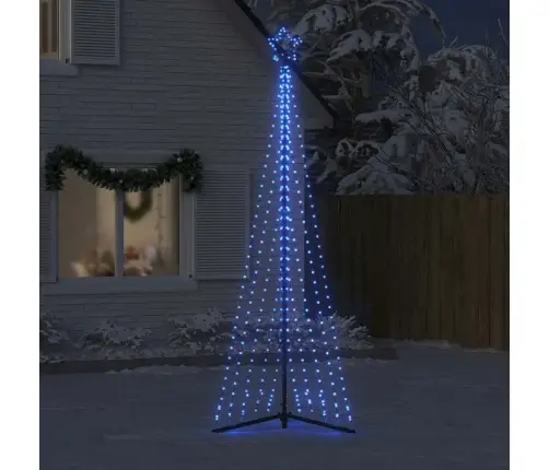 Led Ziemassvētku Eglīte 495 Led Zila 300,5 Cm Vidaxl