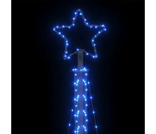 Led Ziemassvētku Eglīte 495 Led Zila 300,5 Cm Vidaxl