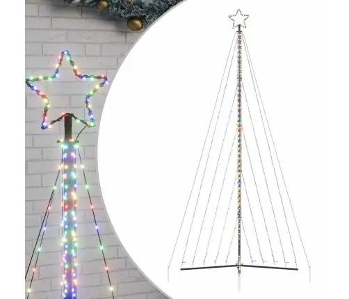 Led Ziemassvētku Eglīte 570 Led Krāsains 399 Cm Vidaxl