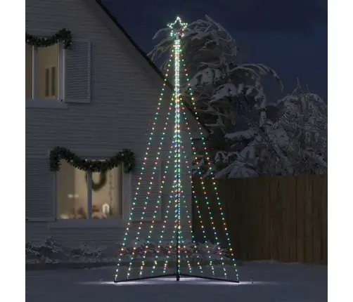Led Ziemassvētku Eglīte 570 Led Krāsains 399 Cm Vidaxl