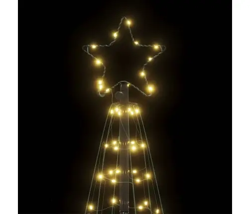 Led Ziemassvētku Eglīte 200 Led Silti Balta 182 Cm Vidaxl