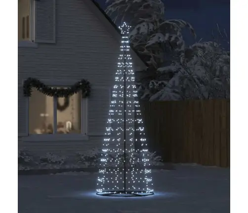 Led Kalėdų Eglutė 550 Led Šaltai Balta 304 Cm