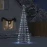 Led Kalėdų Eglutė 550 Led Šaltai Balta 304 Cm