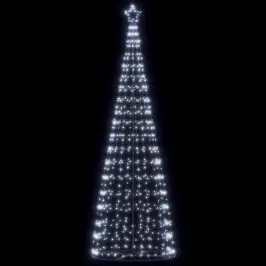 Led Kalėdų Eglutė 550 Led Šaltai Balta 304 Cm