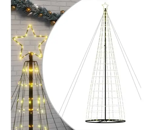 Led Ziemassvētku Eglīte 1534 Led Silti Balta 503 Cm Vidaxl