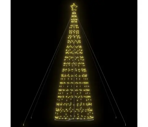 Led Ziemassvētku Eglīte 1534 Led Silti Balta 503 Cm Vidaxl