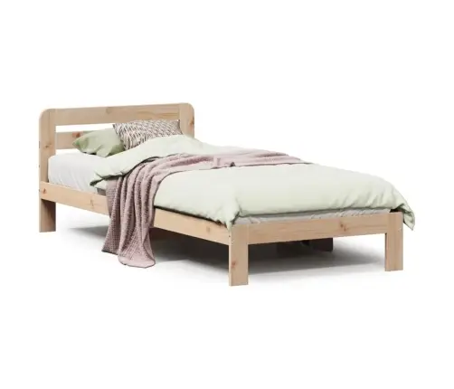 Lovos Rėmas Be Čiužinio, 90X200cm Pušies Medienos Masyvas