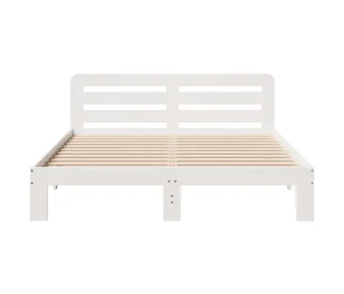 Voodiraam Ilma Madratsita, Valge, 150 X 200 cm Männipuit