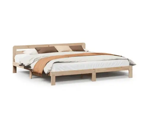 Gulta Bez Matrača, 180X200 Cm, Priedes Masīvkoks Vidaxl