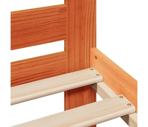 Lovos Rėmas Be Čiužinio, Vaško Rudas, 135X190cm Pušies Masyvas