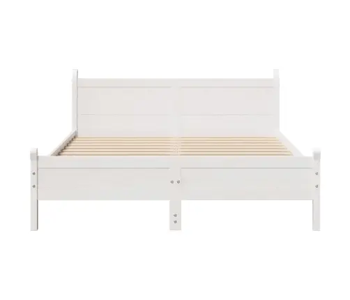 Lovos Rėmas Be Čiužinio, Balta, 140X190cm Pušies Masyvas