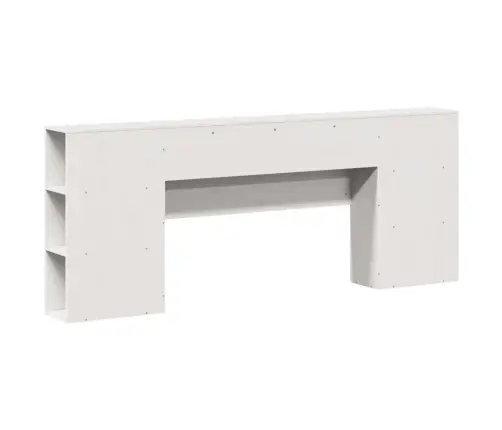 Galvgalis Ar Plauktiem, Balts, 180 Cm, Priedes Masīvkoks Vidaxl