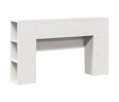 Galvgalis Ar Plauktiem, Balts, 140 Cm, Priedes Masīvkoks Vidaxl