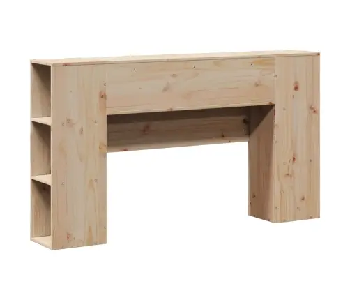 Galvgalis Ar Plauktiem, 135 Cm, Priedes Masīvkoks Vidaxl Galvgalis Ar Plauktiem, 135 Cm, Priedes Masīvkoks Vidaxl