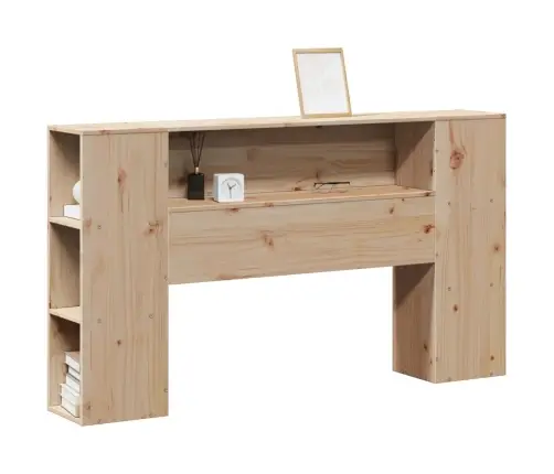 Galvgalis Ar Plauktiem, 120 Cm, Priedes Masīvkoks Vidaxl