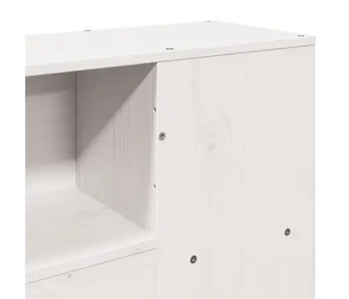 Hoiuruumiga Voodipeats, Valge, 120 cm Männipuit