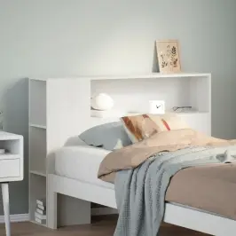 Galvūgalis Su Daiktų Laikymo Vieta, Baltas, 100cm Pušis