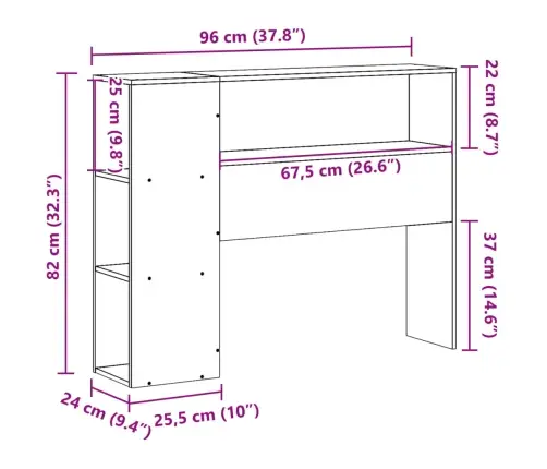 Hoiuruumiga Voodipeats, Valge, 90 cm Männipuit