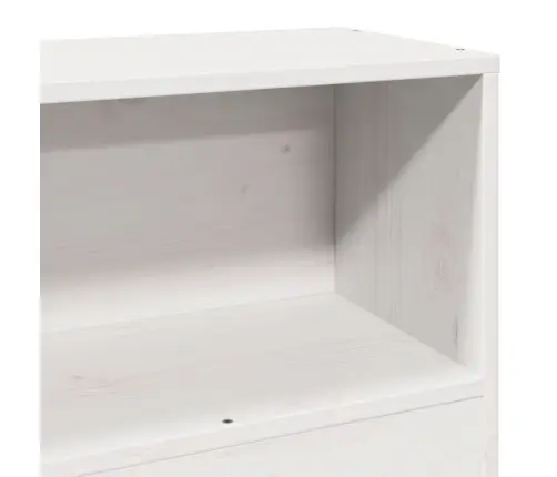 Galvgalis Ar Plauktiem, Balts, 75 Cm, Priedes Masīvkoks Vidaxl