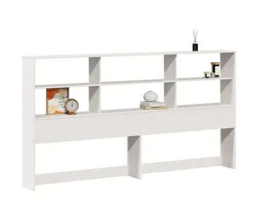 Hoiuruumiga Voodipeats, Valge, 180 cm Männipuit