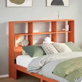 Galvgalis Ar Plauktiem, Vaska Brūns, 140 Cm, Priedes Masīvkoks Vidaxl