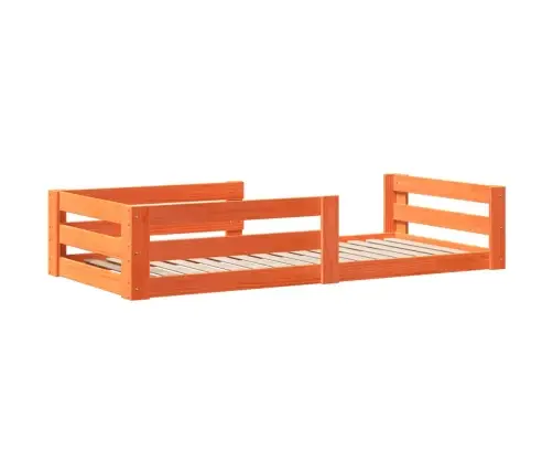 Lovos Rėmas Su Be Čiužinio, Ruda, 75X190cm Pušies Masyvas