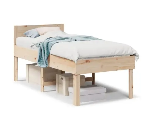 Gulta Bez Matrača, 90X200 Cm, Priedes Masīvkoks Vidaxl